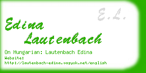 edina lautenbach business card